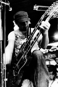 Mike rockin' the Doubleneck Gibson